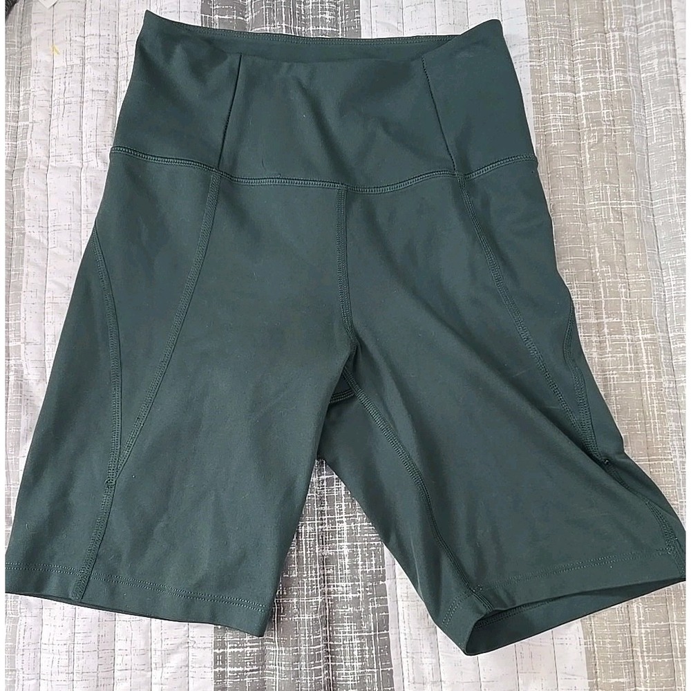 Girlfriend Collective Green Biker Shorts Women's Size Extra Small
